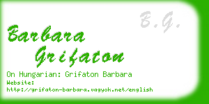 barbara grifaton business card